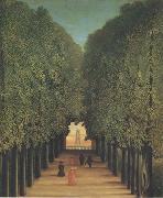 Henri Rousseau The Avenue,Park of Saint-Cloud painting